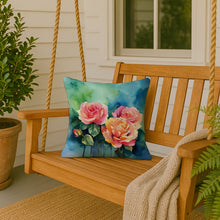 Load image into Gallery viewer, New York Roses in Watercolor Throw Pillow