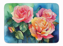 Load image into Gallery viewer, New York Roses in Watercolor Memory Foam Kitchen Mat