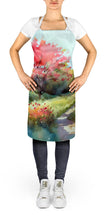 Load image into Gallery viewer, North Carolina Dogwoods in Watercolor Apron – Artist-Designed Kitchen, BBQ &amp; Craft Apron