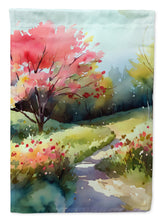 Load image into Gallery viewer, North Carolina Dogwoods in Watercolor House Flag