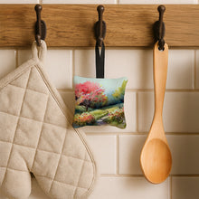 Load image into Gallery viewer, North Carolina Dogwoods in Watercolor Hanging Square Fabric Ornament 3.5 × 3.5