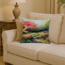 Load image into Gallery viewer, North Carolina Dogwoods in Watercolor Throw Pillow