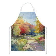 Load image into Gallery viewer, North Carolina Dogwoods in Watercolor Apron – Artist-Designed Kitchen, BBQ &amp; Craft Apron