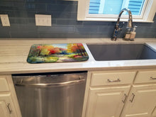 Load image into Gallery viewer, North Carolina Dogwoods in Watercolor Dish Drying Mat