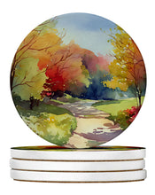 Load image into Gallery viewer, North Carolina Dogwoods in Watercolor Large Sandstone Coasters Pack of 4