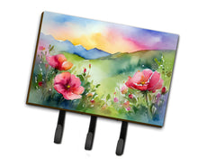 Load image into Gallery viewer, North Dakota Wild Prairie Roses in Watercolor Leash or Key Holder