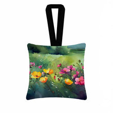Load image into Gallery viewer, North Dakota Wild Prairie Roses in Watercolor Hanging Square Fabric Ornament 3.5 × 3.5