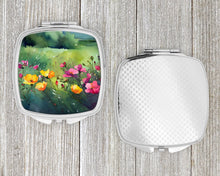 Load image into Gallery viewer, North Dakota Wild Prairie Roses in Watercolor Compact Mirror
