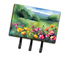 Load image into Gallery viewer, North Dakota Wild Prairie Roses in Watercolor Leash or Key Holder