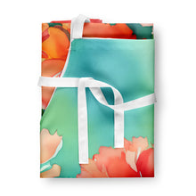 Load image into Gallery viewer, Ohio Scarlet Carnations in Watercolor Apron – Artist-Designed Kitchen, BBQ &amp; Craft Apron