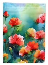 Load image into Gallery viewer, Ohio Scarlet Carnations in Watercolor House Flag