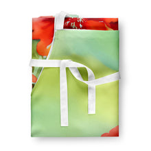 Load image into Gallery viewer, Ohio Scarlet Carnations in Watercolor Apron – Artist-Designed Kitchen, BBQ &amp; Craft Apron