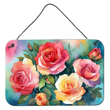 Load image into Gallery viewer, Oklahoma Roses in Watercolor Wall or Door Hanging Prints