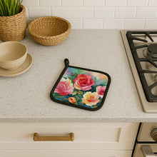 Load image into Gallery viewer, Oklahoma Roses in Watercolor Pair of Pot Holders