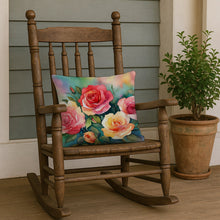 Load image into Gallery viewer, Oklahoma Roses in Watercolor Throw Pillow