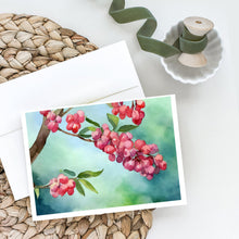 Load image into Gallery viewer, Pennsylvania Mountain Laurels in Watercolor Greeting Cards -  Blank Note Cards – 8-Pack of Artist-Designed Cards with Envelopes