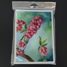 Load image into Gallery viewer, Pennsylvania Mountain Laurels in Watercolor Greeting Cards -  Blank Note Cards – 8-Pack of Artist-Designed Cards with Envelopes