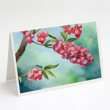Load image into Gallery viewer, Pennsylvania Mountain Laurels in Watercolor Greeting Cards -  Blank Note Cards – 8-Pack of Artist-Designed Cards with Envelopes