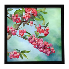 Load image into Gallery viewer, Pennsylvania Mountain Laurels in Watercolor Framed Metal Print