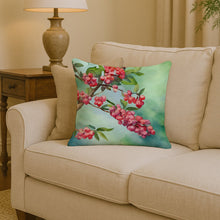 Load image into Gallery viewer, Pennsylvania Mountain Laurels in Watercolor Throw Pillow