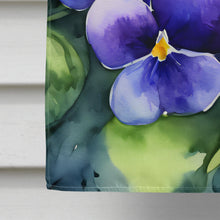 Load image into Gallery viewer, Rhode Island Violets in Watercolor House Flag
