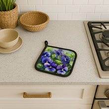 Load image into Gallery viewer, Rhode Island Violets in Watercolor Pair of Pot Holders