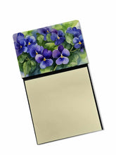 Load image into Gallery viewer, Rhode Island Violets in Watercolor Sticky Note Holder- Refiilable Desk Accessory Note Pad