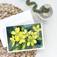 Load image into Gallery viewer, South Carolina Yellow Jessamine in Watercolor Greeting Cards -  Blank Note Cards – 8-Pack of Artist-Designed Cards with Envelopes