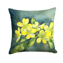Load image into Gallery viewer, South Carolina Yellow Jessamine in Watercolor Throw Pillow