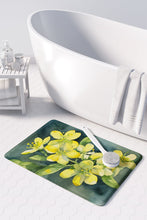 Load image into Gallery viewer, South Carolina Yellow Jessamine in Watercolor Memory Foam Kitchen Mat