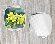 Load image into Gallery viewer, South Carolina Yellow Jessamine in Watercolor Compact Mirror