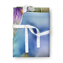 Load image into Gallery viewer, South Dakota Pasque Flowers in Watercolor Apron – Artist-Designed Kitchen, BBQ &amp; Craft Apron
