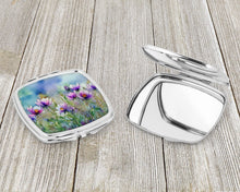 Load image into Gallery viewer, South Dakota Pasque Flowers in Watercolor Compact Mirror