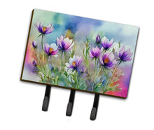 Load image into Gallery viewer, South Dakota Pasque Flowers in Watercolor Leash or Key Holder