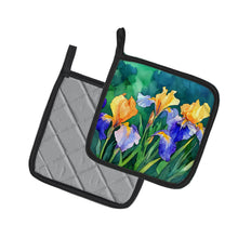 Load image into Gallery viewer, Tennessee Iris in Watercolor Pair of Pot Holders