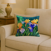 Load image into Gallery viewer, Tennessee Iris in Watercolor Throw Pillow