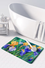 Load image into Gallery viewer, Tennessee Iris in Watercolor Memory Foam Kitchen Mat