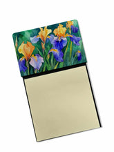 Load image into Gallery viewer, Tennessee Iris in Watercolor Sticky Note Holder- Refiilable Desk Accessory Note Pad