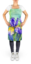 Load image into Gallery viewer, Tennessee Iris in Watercolor Apron – Artist-Designed Kitchen, BBQ &amp; Craft Apron