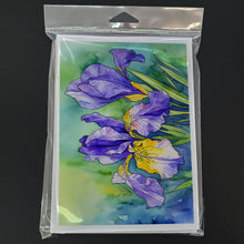 Load image into Gallery viewer, Tennessee Iris in Watercolor Greeting Cards -  Blank Note Cards – 8-Pack of Artist-Designed Cards with Envelopes