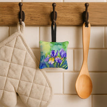Load image into Gallery viewer, Tennessee Iris in Watercolor Hanging Square Fabric Ornament 3.5 × 3.5