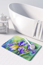 Load image into Gallery viewer, Tennessee Iris in Watercolor Memory Foam Kitchen Mat