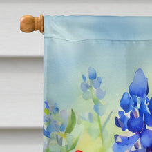 Load image into Gallery viewer, Texas Bluebonnets in Watercolor House Flag