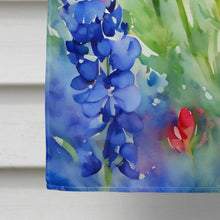 Load image into Gallery viewer, Texas Bluebonnets in Watercolor House Flag