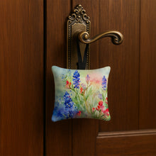 Load image into Gallery viewer, Texas Bluebonnets in Watercolor Hanging Square Fabric Ornament 3.5 × 3.5