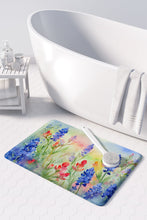 Load image into Gallery viewer, Texas Bluebonnets in Watercolor Memory Foam Kitchen Mat