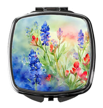 Load image into Gallery viewer, Texas Bluebonnets in Watercolor Compact Mirror