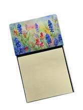 Load image into Gallery viewer, Texas Bluebonnets in Watercolor Sticky Note Holder- Refiilable Desk Accessory Note Pad