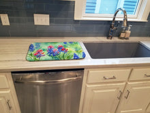 Load image into Gallery viewer, Texas Bluebonnets in Watercolor Dish Drying Mat