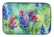 Load image into Gallery viewer, Texas Bluebonnets in Watercolor Dish Drying Mat